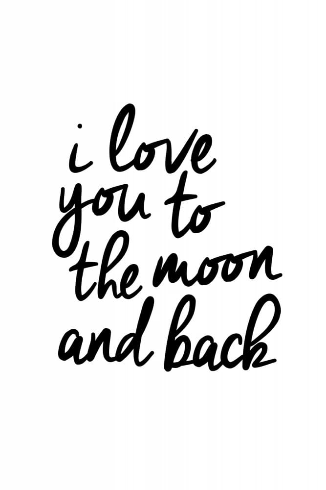 I Love You Moon by Brett Wilson — canvas wall art