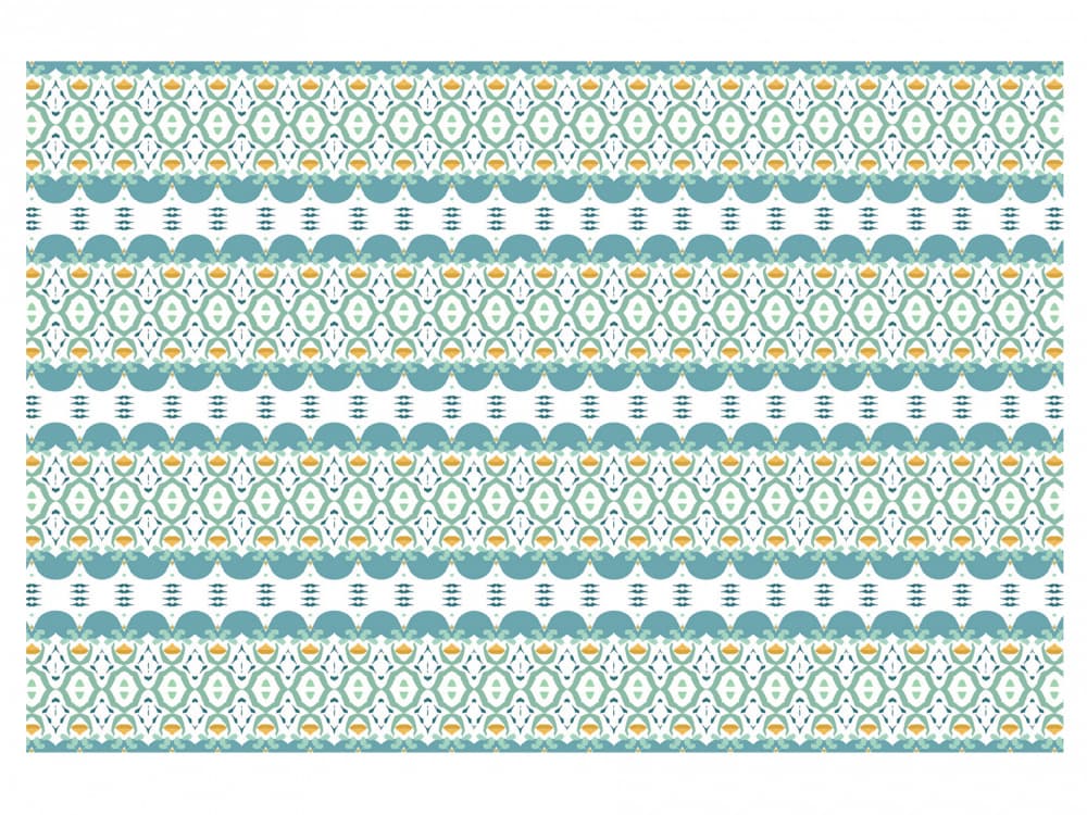 Bohemian Teal Pattern by Breanna Megan Studio — canvas wall art