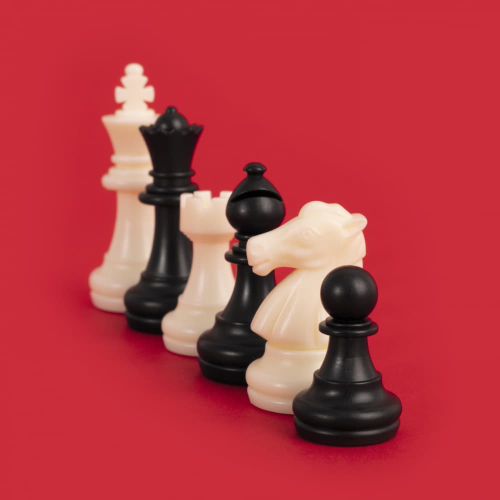 Strategic Chess Line by Julia Ramiro — canvas wall art