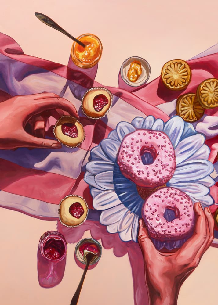 Sweet Pink Treats by Anna Zdanowicz — canvas wall art