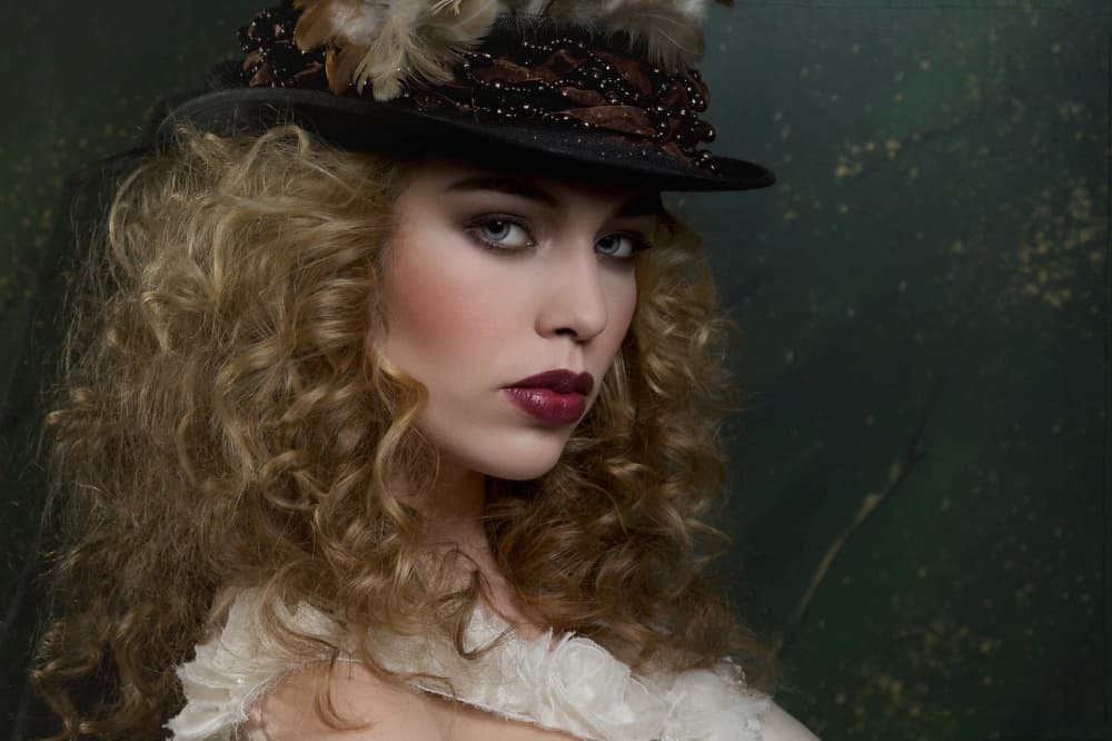 Mysterious Hat Portrait by Carine Belzon — canvas wall art