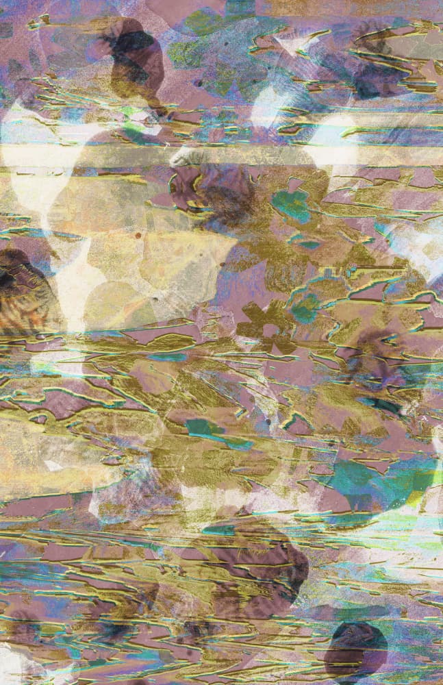 Shimmering Abstract Layers by Renée Stramel — canvas wall art