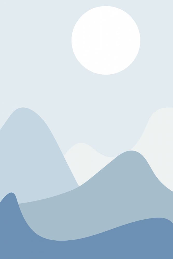 Abstract Blue Mountains by jay stanley — canvas wall art