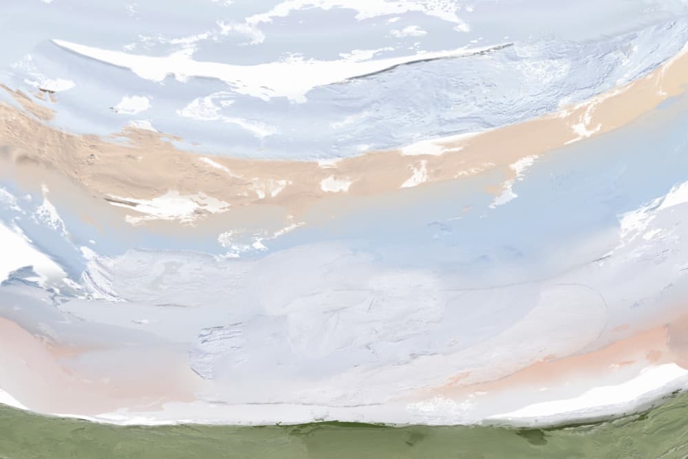 Soft Abstract Landscape by Josie George — canvas wall art