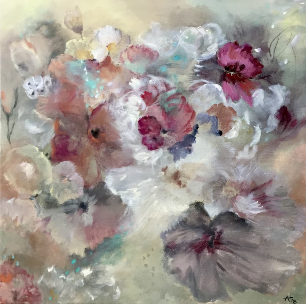 Dreamy Floral Impressions by Alexandra Higgins — canvas wall art