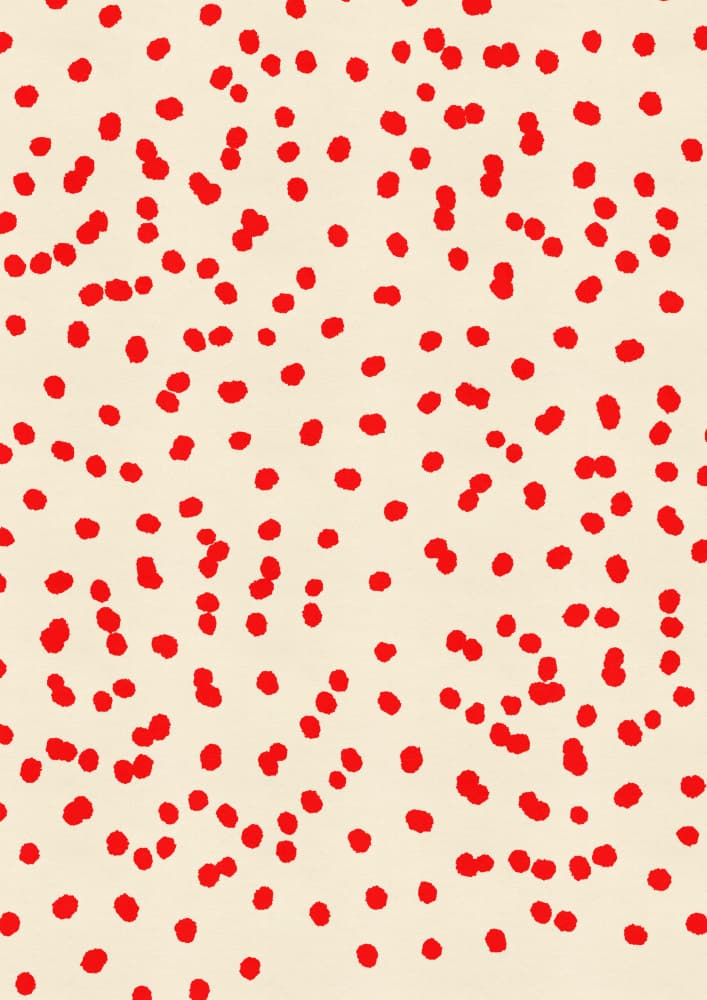 Scattered Red Dots by Nicholas — canvas wall art