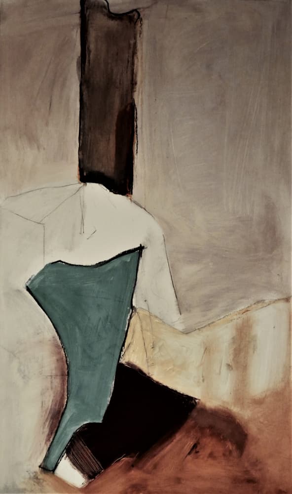 Earthy Abstract Forms by Doris Schmitz — canvas wall art