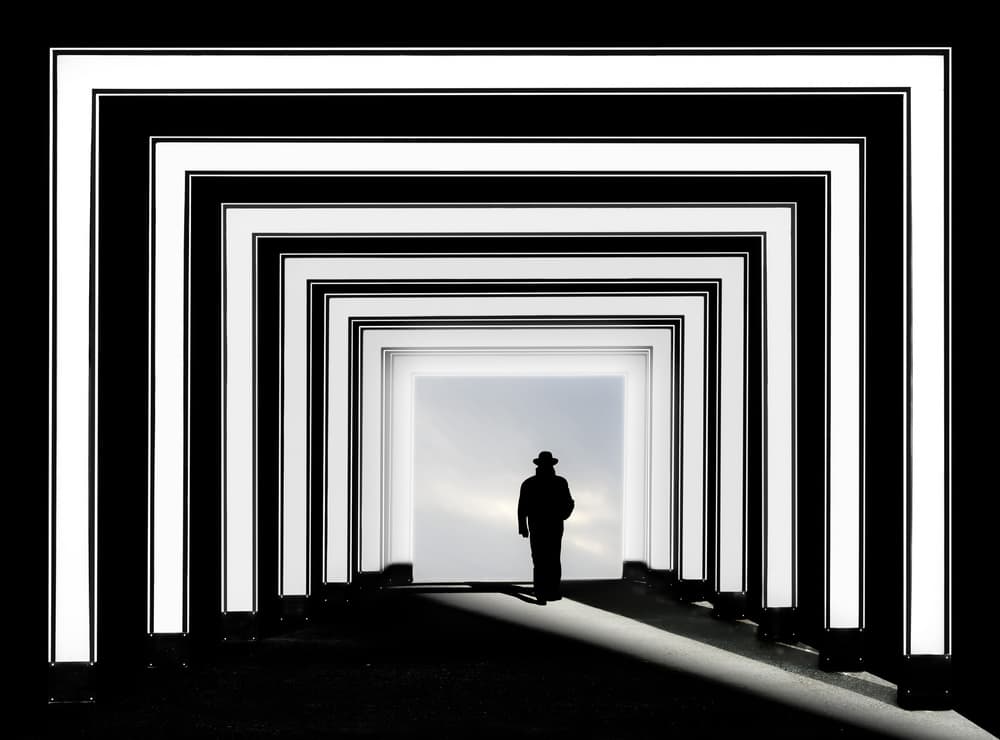 Man Towards Light by Marc Huybrighs — canvas wall art