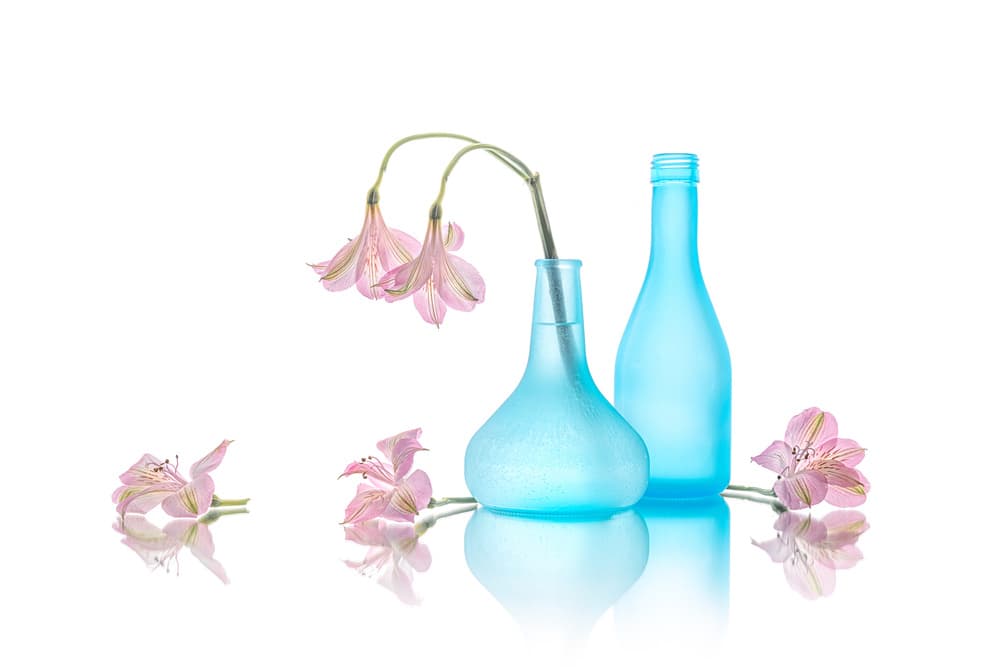 Soft Blue Floral Vases by Lydia Jacobs — canvas wall art