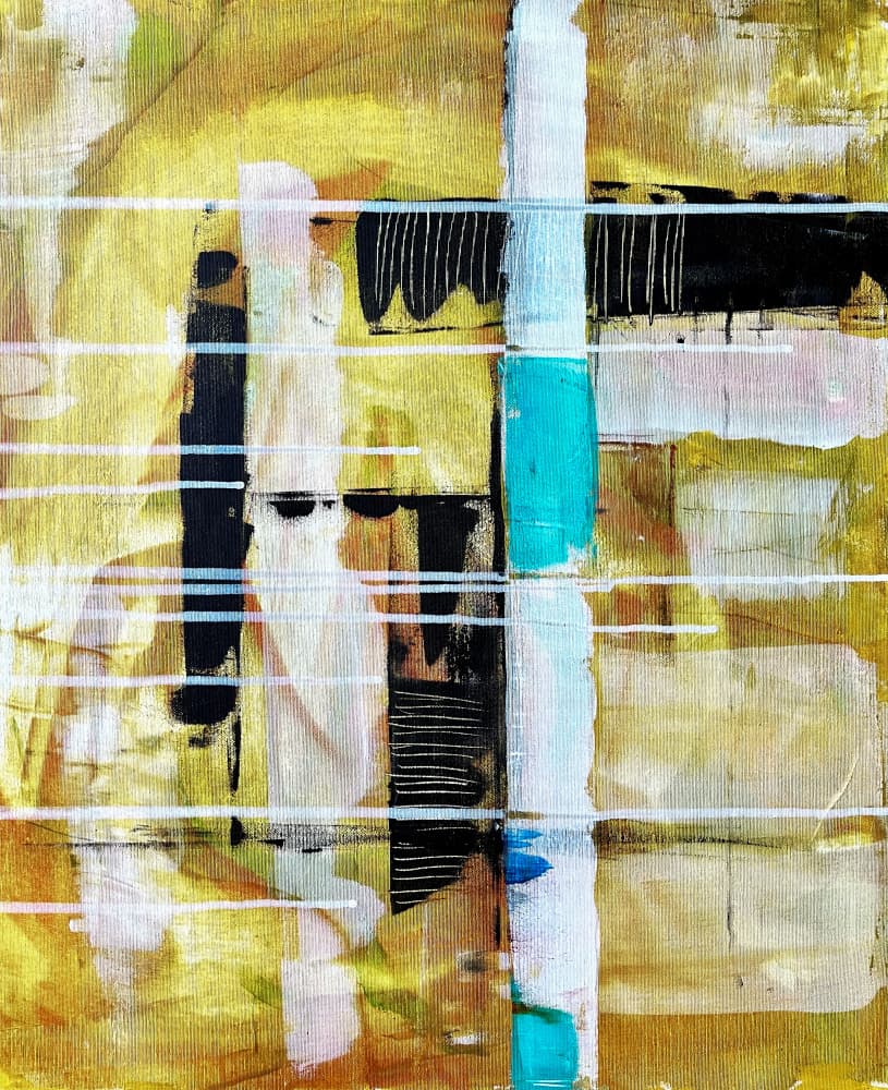 Abstract Color Blocks by Owe Emfestav — canvas wall art