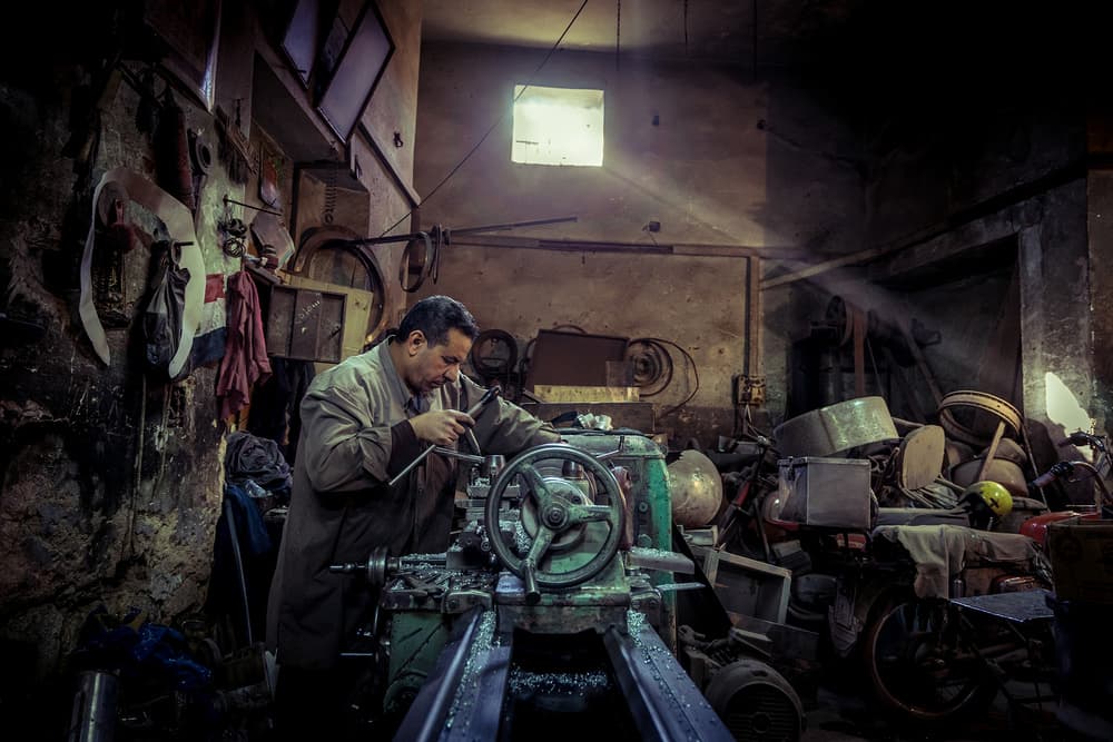 Artisan At Work by Nader El Assy — canvas wall art