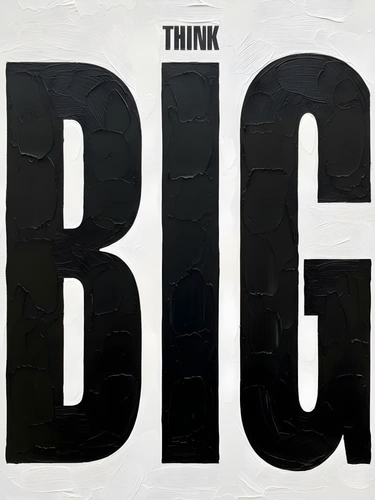 Think Big Bold Statement by HUGO — canvas wall art