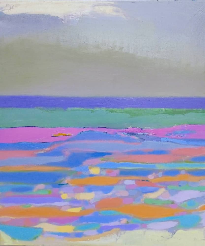 Vibrant Abstract Horizon by Elena Shraibman — canvas wall art