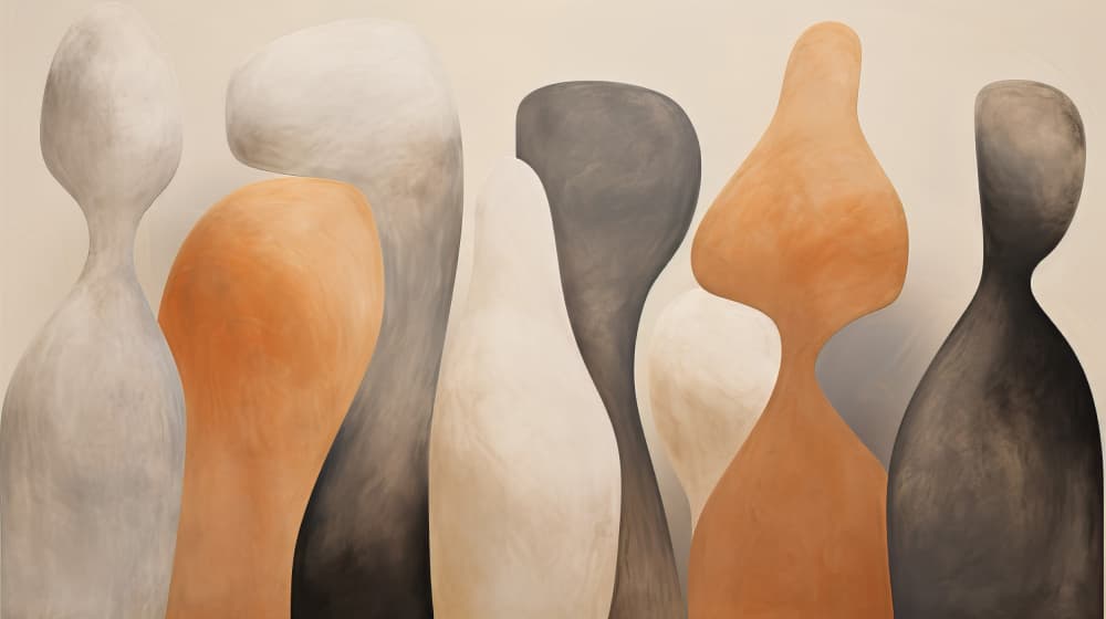 Elegant Organic Forms by Bilge Paksoylu — canvas wall art