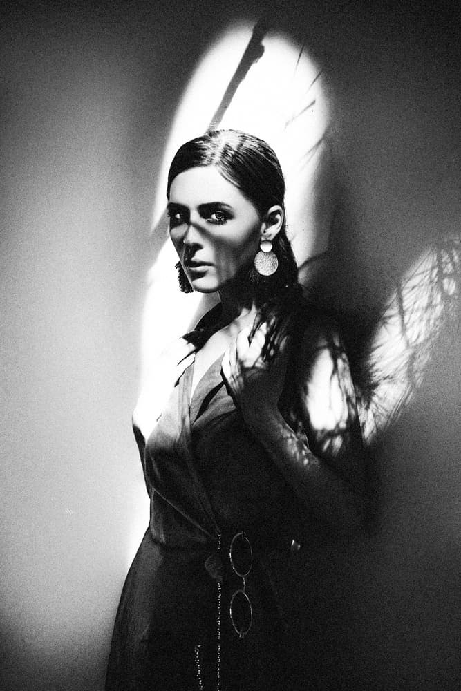 Moody Fashion Portrait by Ruslan Bolgov — canvas wall art