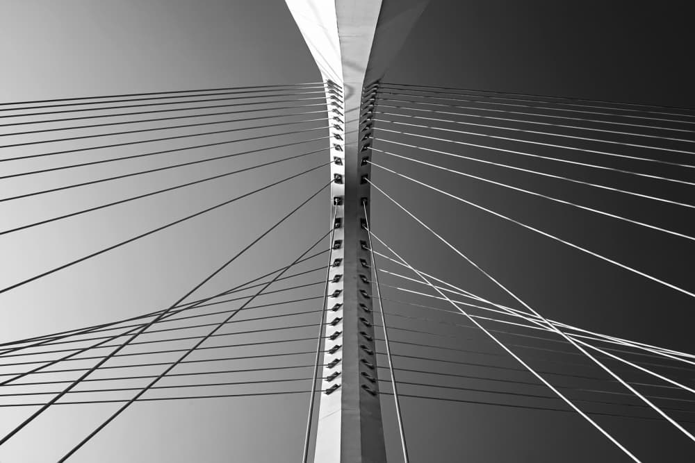 Modern Bridge Geometry by Angéla Vicedomini — canvas wall art