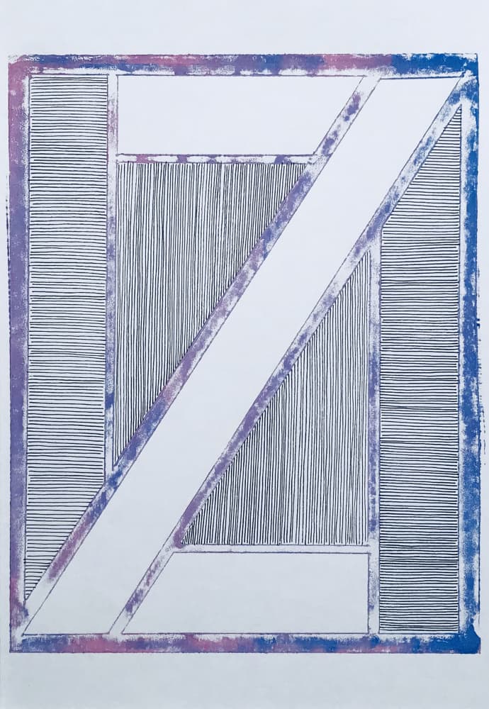 Abstract Geometric Lines by kellymariesmith — canvas wall art