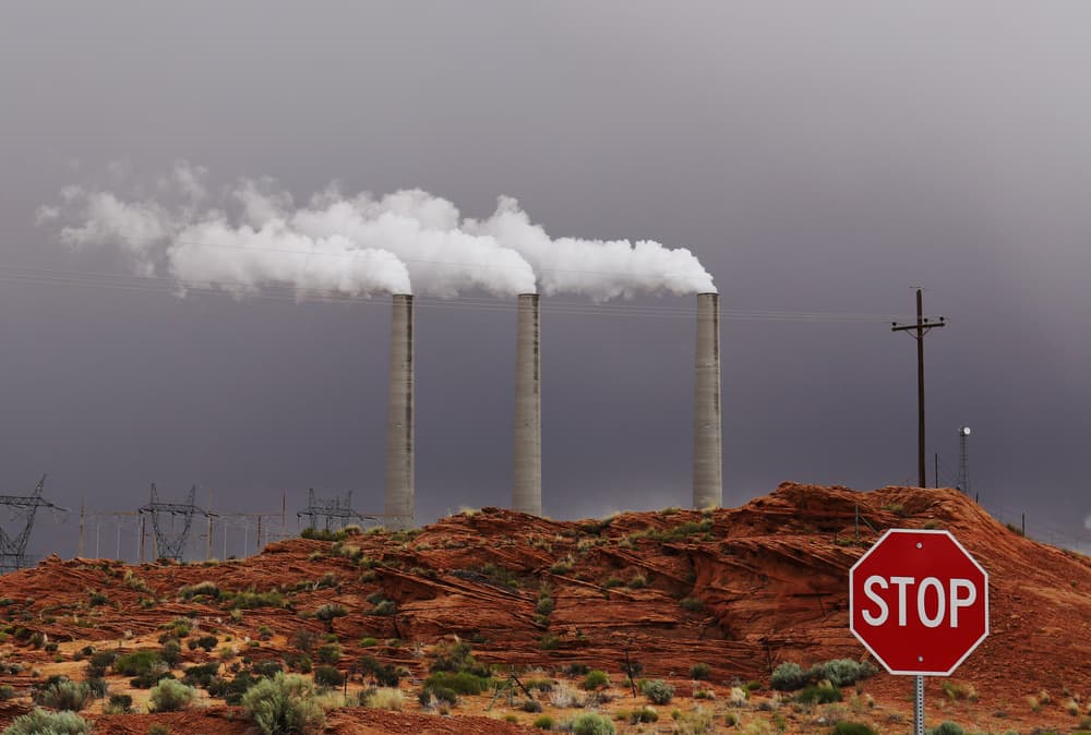 Stop Industrial Pollution by Adam Wong — canvas wall art