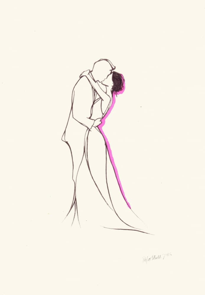 Romantic Wedding Kiss by Rafal Kulik — canvas wall art
