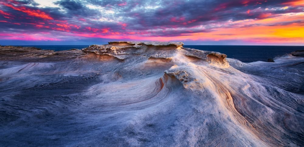 Vibrant Coastal Sunset by Joshua Zhang — canvas wall art