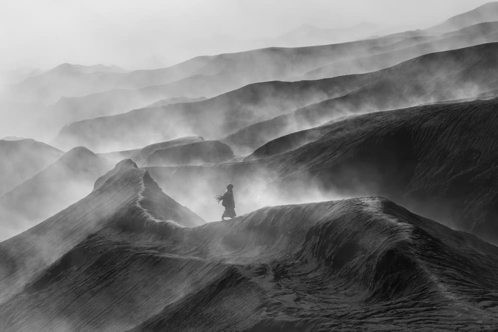 Monk's Misty Journey by Gunarto Song — canvas wall art
