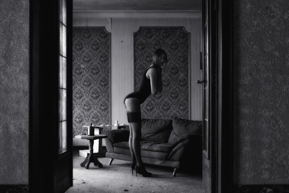 Sensual Woman Vintage Room by Georgios Bero — canvas wall art