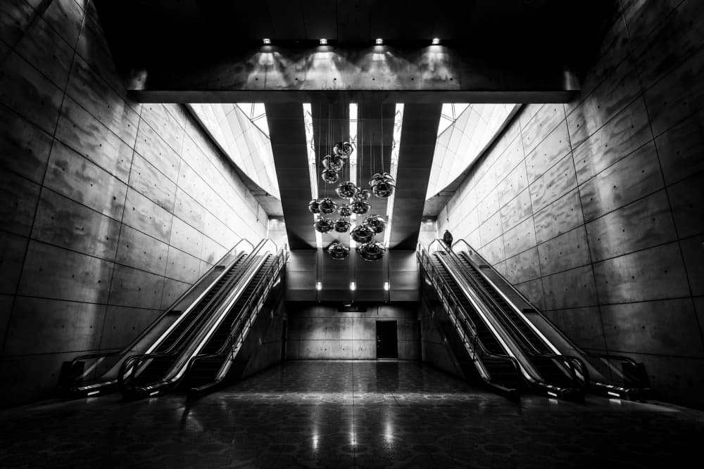 Underground Station Geometry by Adam Dauria ☂ — canvas wall art