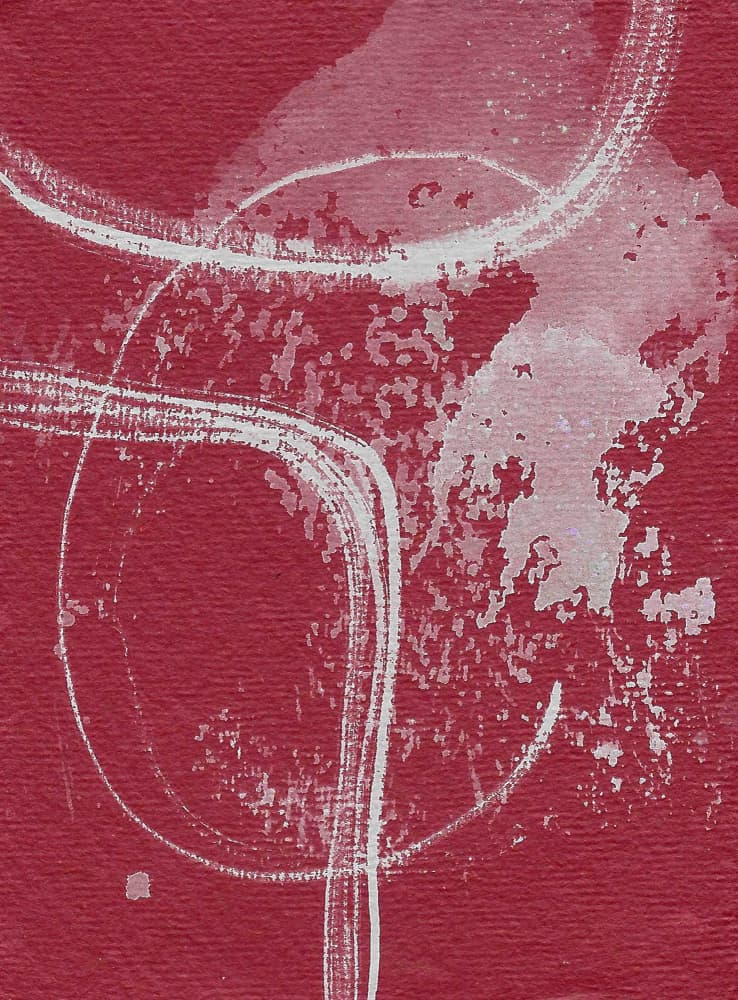 Flowing Crimson Lines by Santhosh ch — canvas wall art