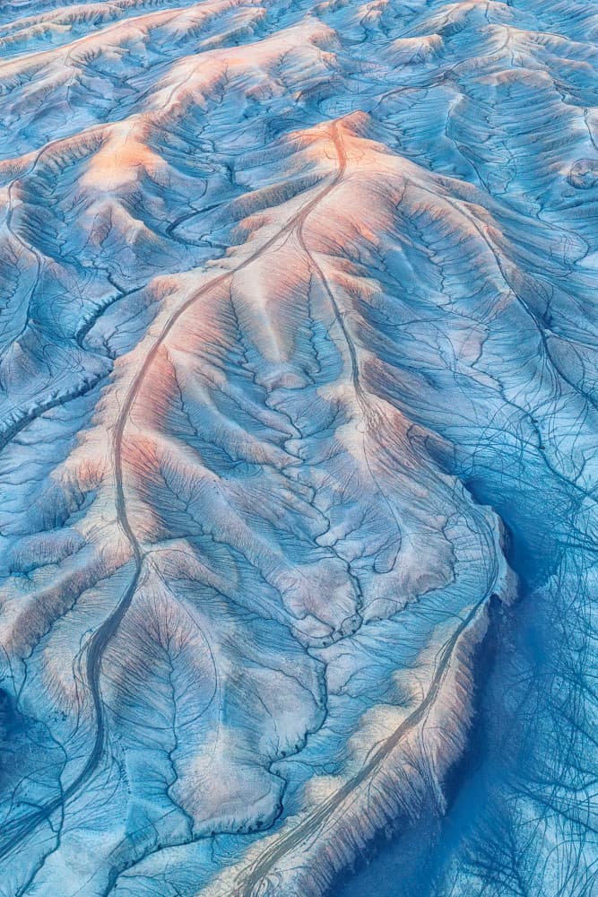 Blue Orange Badlands Vista by Mei Xu — canvas wall art