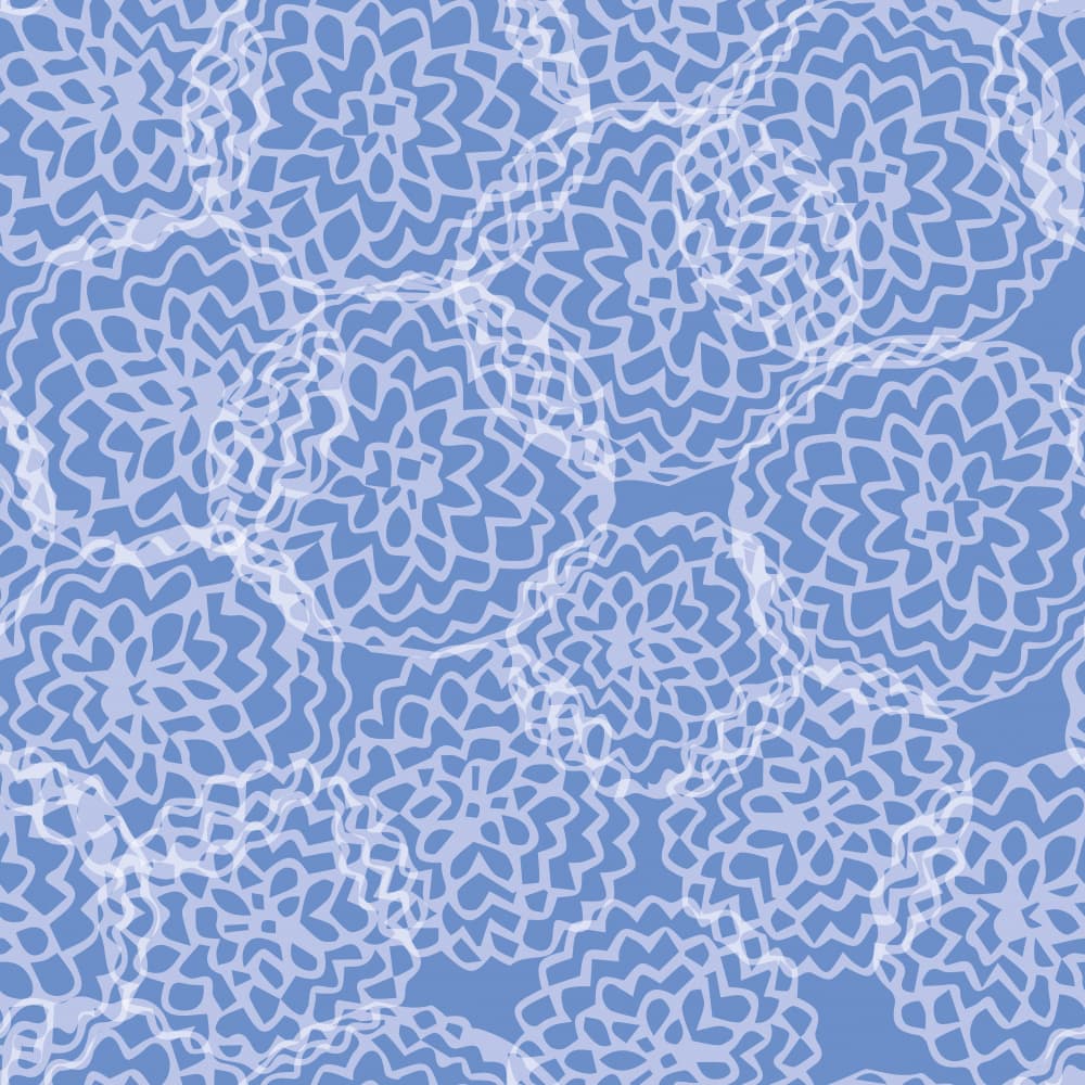 Delicate Blue Pattern by Yvonne Gustafsson — canvas wall art
