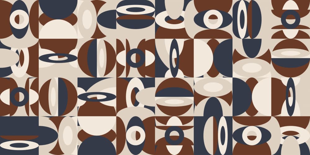 Abstract Retro Geometry 07 by Dina Dankers — canvas wall art