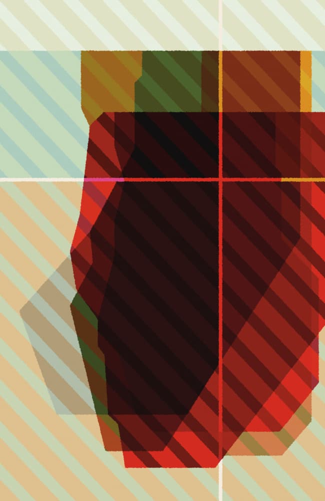 Abstract Striped Layers by Rafa Mateo — canvas wall art