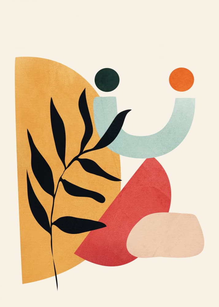 Organic Abstract Forms by Nadjaa — canvas wall art
