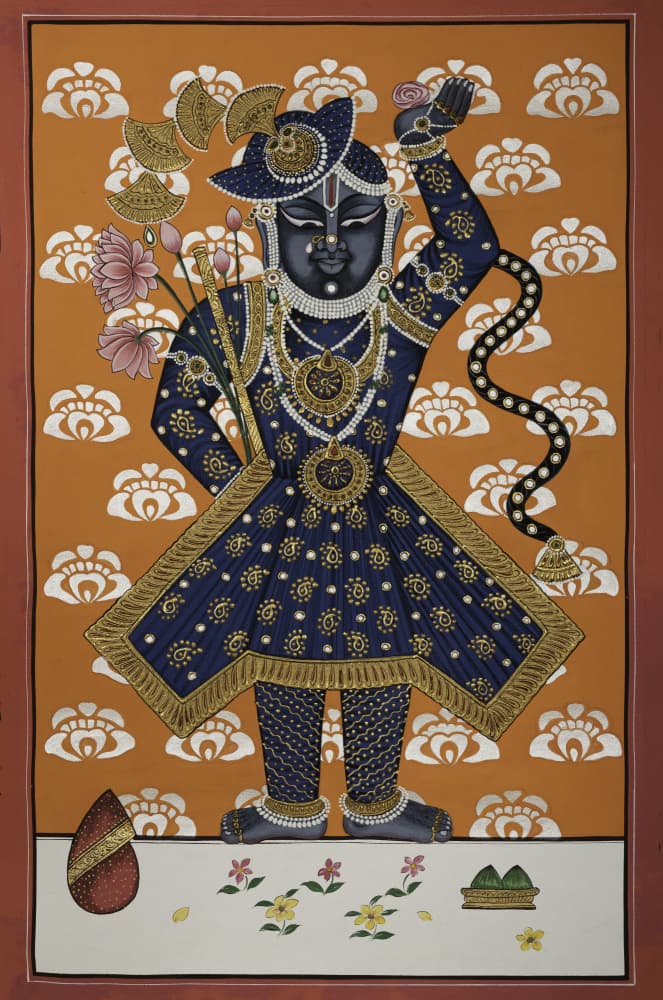 Divine Blue Krishna Child by IMAGINEERS STUDIO — canvas wall art