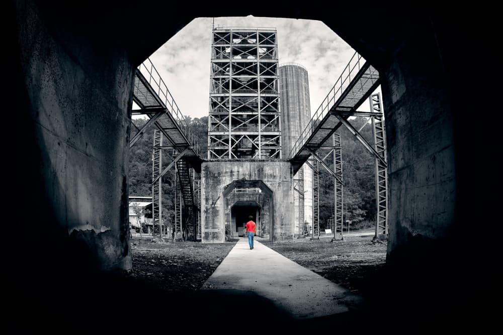 Red Figure Industrial Path by MingLun Tsai (蔡明倫) — canvas wall art