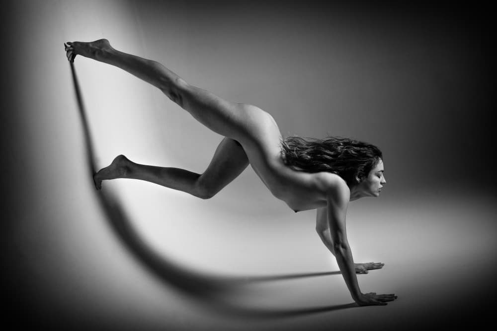 Dynamic Nude Form by Joan Gil Raga — canvas wall art