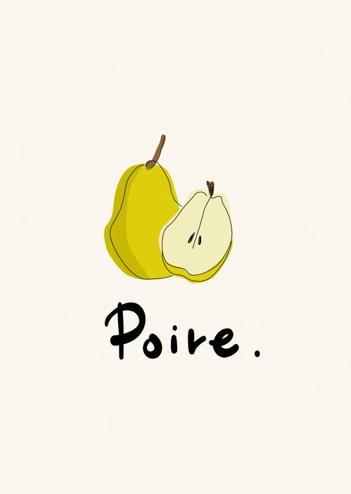 Fresh Cut Pear by Rio Soléy — canvas wall art