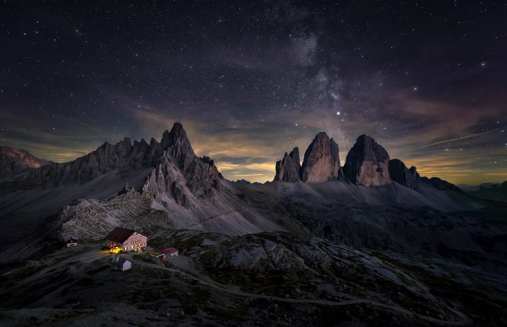 Starry Night Over Tre Cime by Larry Deng APA — canvas wall art