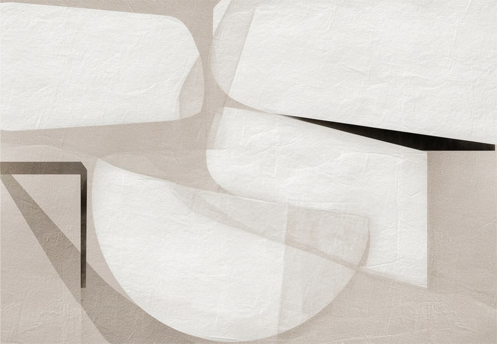 Soft Geometric Abstraction by Alma — canvas wall art