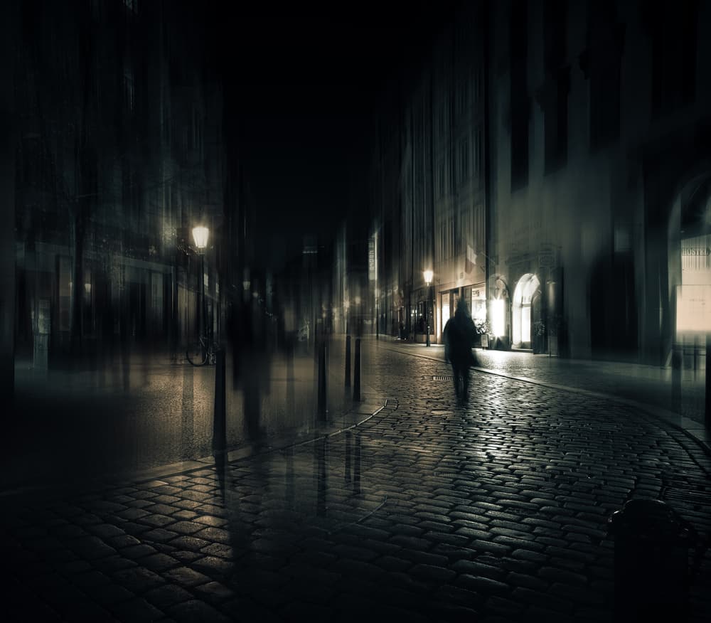 Solitary City Night by Farid Kazamil — canvas wall art