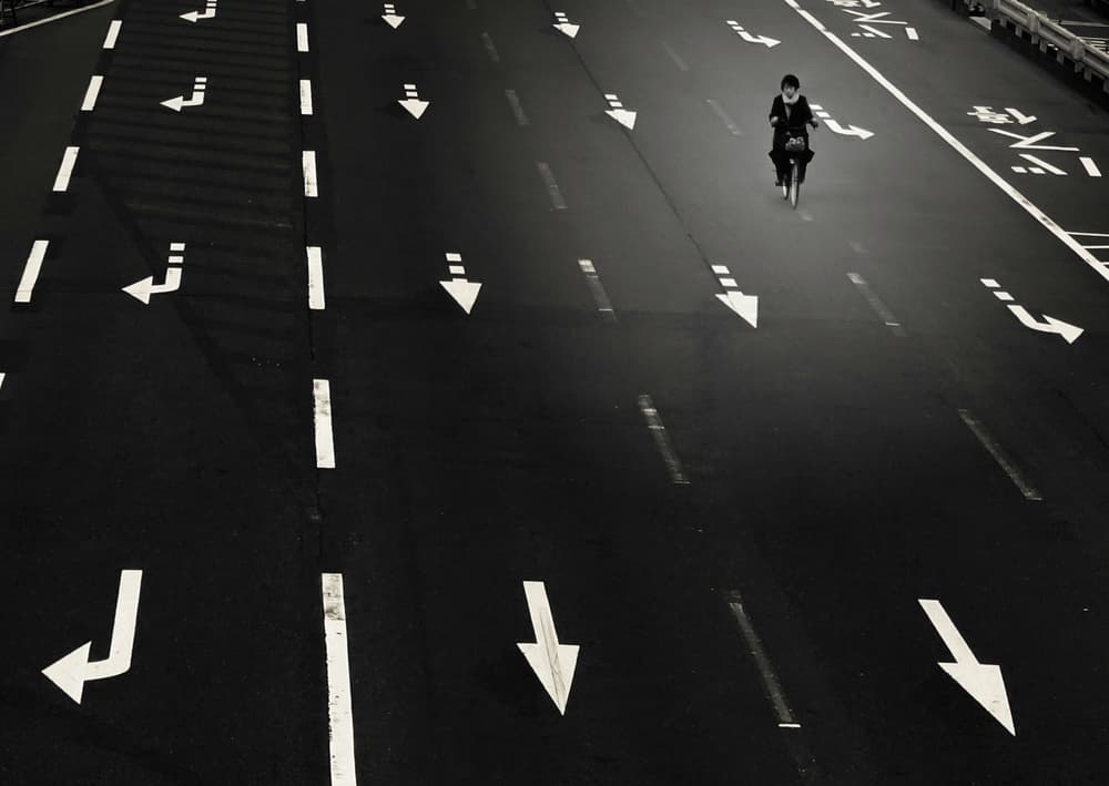 Solitary Urban Path by Haruyo Sakamoto — canvas wall art