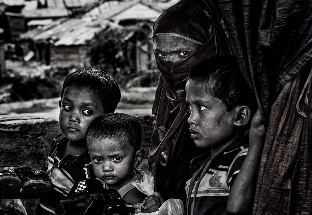 Watchful Family Faces by Joxe Inazio Kuesta Garmendia — canvas wall art