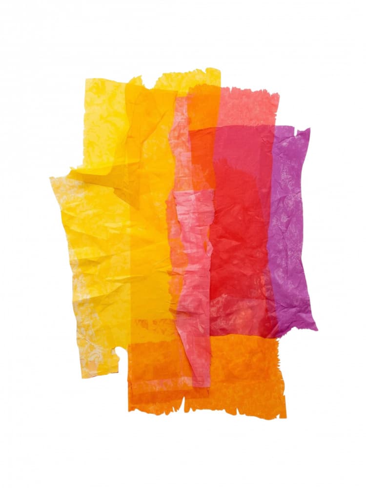 Vibrant Tissue Layers by Ohkimiko — canvas wall art