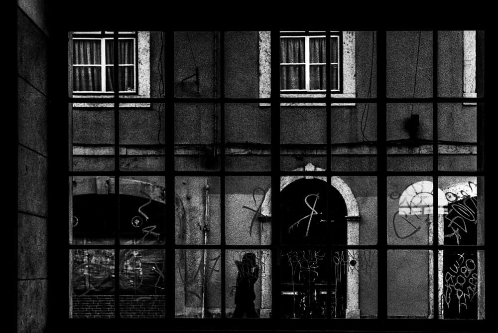 Gritty Urban Window by Paulo Abrantes — canvas wall art