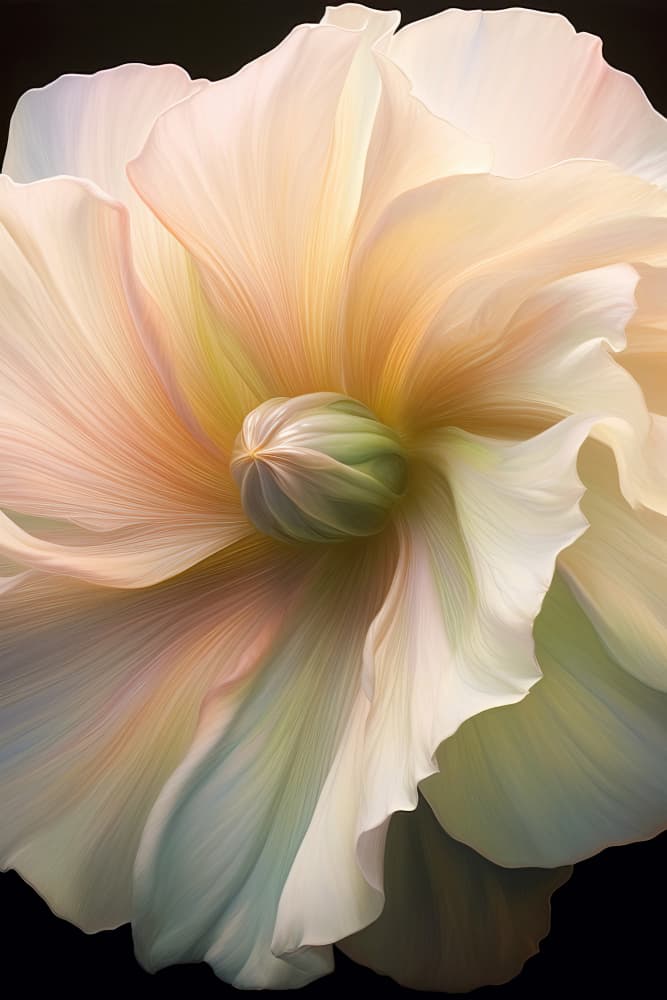 Ethereal Flower Bloom by Bilge Paksoylu — canvas wall art