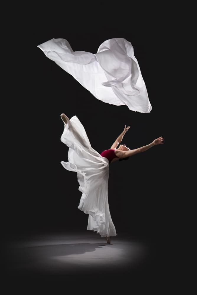 Ethereal Dancer Flowing Fabric by Songlin Xu — canvas wall art