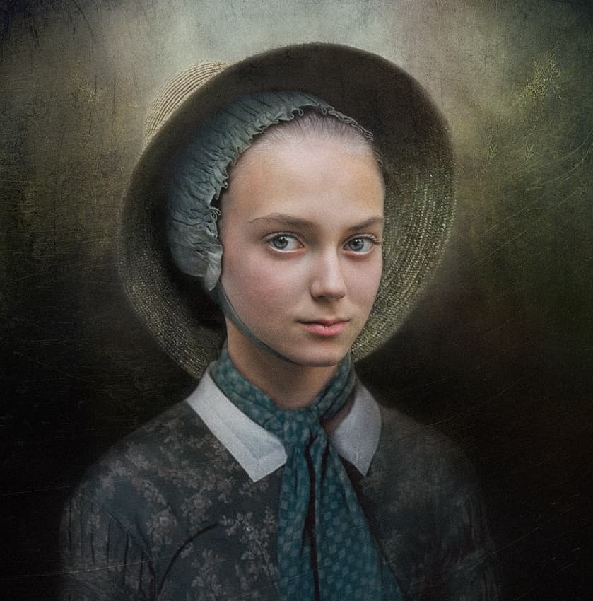 Serene Young Woman by Svetlana Melik-Nubarova — canvas wall art