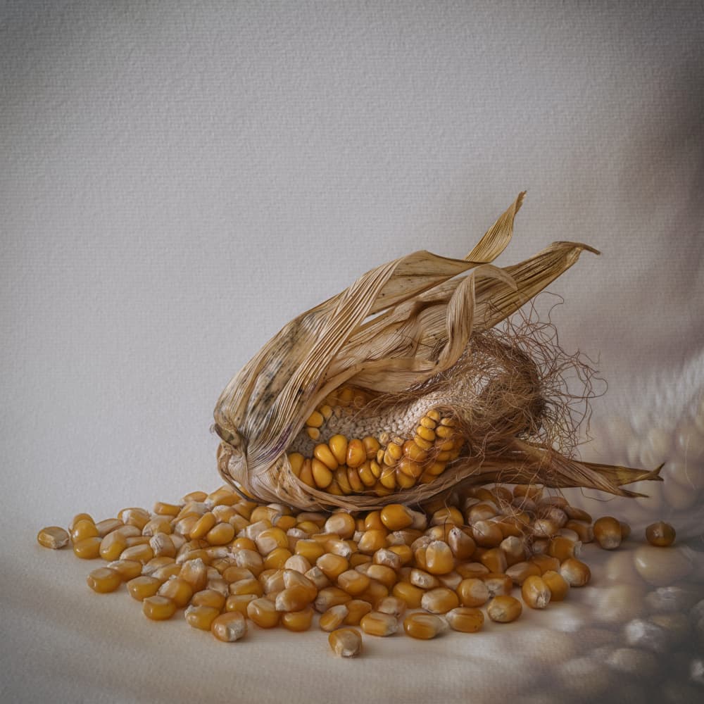 Golden Corn Harvest by Marie-anne Stas — canvas wall art