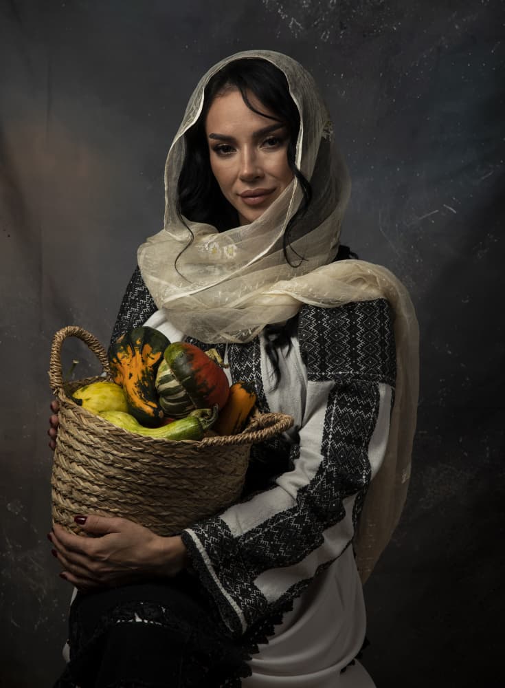 Peasant Woman Harvest by Julien Oncete — canvas wall art