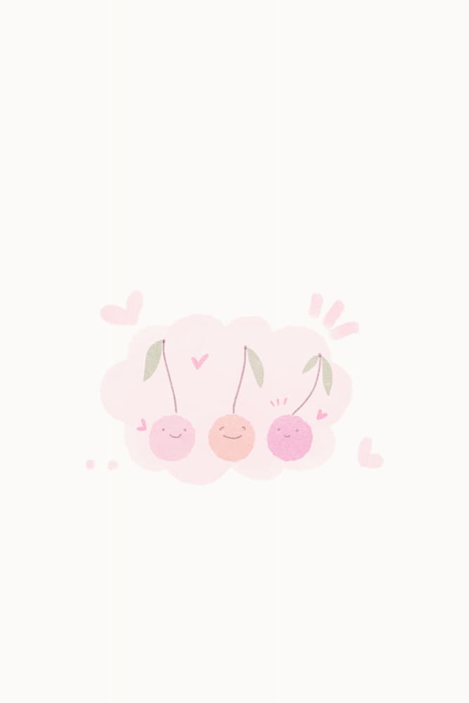 Happy Cherry Friends by Xuan Thai — canvas wall art